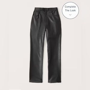 Brand new Abercrombie curve love leather pants